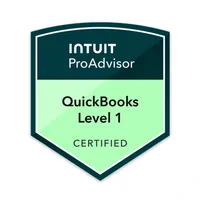 QuickBooks Live ProAdvisor Level 1 badge